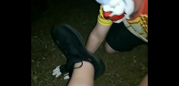  Clown Worshiping Size 12 Muddy Shoes